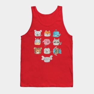 Cute Pack of Funny Animals Tank Top